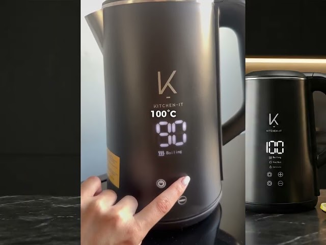 Vídeo relacionado con ForMe Hervidor Eléctricos de Acero Inoxidable 1,7 L Selección de Temperatura de 40-100 C LED Indicador Digital de Temperatura I Función de Mantener Caliente Tetera I Cristal Hervidora Libre de BPA