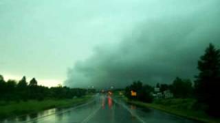 preview picture of video 'Severe Thunderstorm Northwest of Duluth July 14th 2010 2'