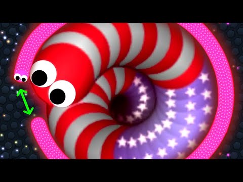 Slither.io 1 Tiny Pro Snake vs Giant Noob Snakes Epic Slitherio Gameplay  #chumchumtv