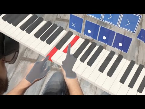 Carol of the Bells on Holograms (HoloLens 2 AR MIDI controller)