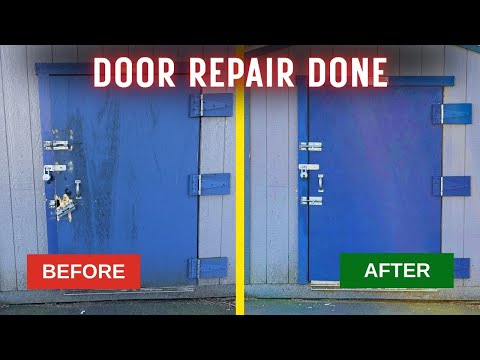 How to Repair an Exterior Storage Door | Professional Handyman Tips