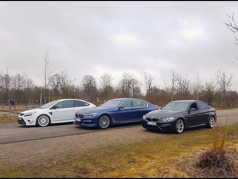 ALPINA B7 vs BMW M3 vs FOCUS RS 400BHP - Race - Joe Achilles