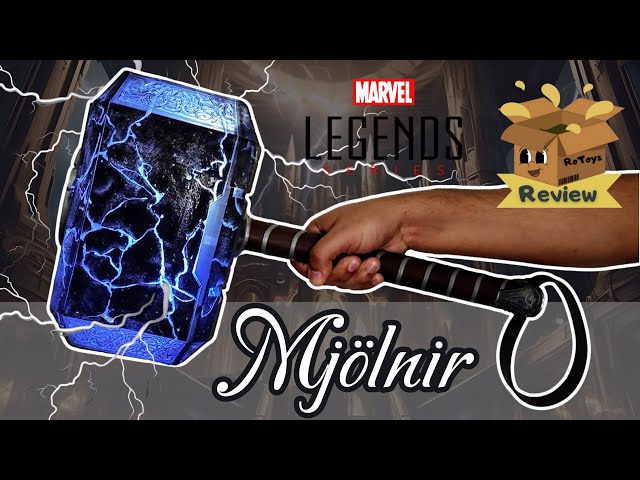 Vídeo relacionado con Marvel Legends Series Mighty Thor - Martillo electrónico Premium Mjolnir con Efectos de Luces y Sonidos - para Juegos de rol