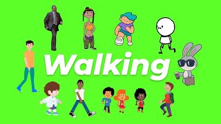 Animated Walking GIF Green Screen Pack (Free Download)