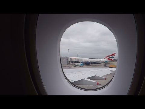 British Airways A380 First Officer Announcement flight to Washington from LHR