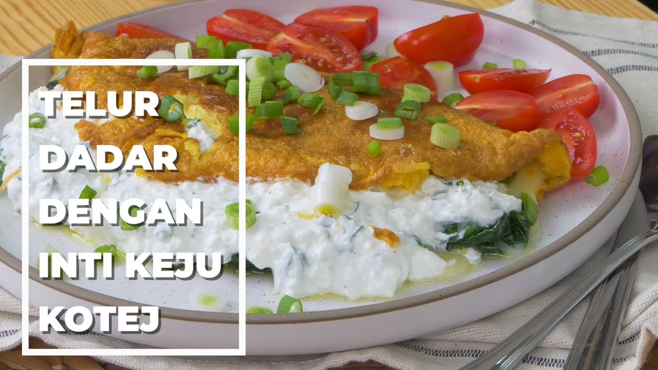OMELETTE DISUMBAT DENGAN KEJU ​​KOTAJ (MALAY)