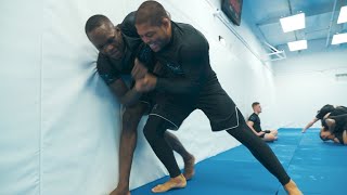 Andre Galvao Grapples With UFC Champion Israel Adesanya at Atos Jiu-Ji