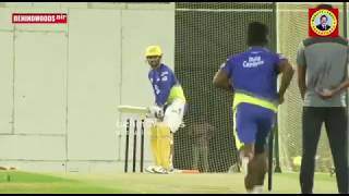 KM Asif Bowling to Dhoni in Nets 2018