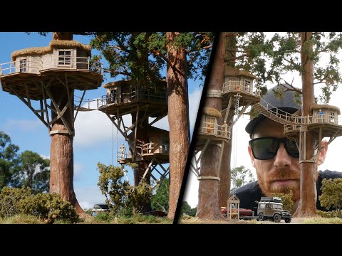 Building my Dream Treehouse in Miniature – realistic scenery Vol.23