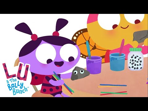 The Chalk | Funny Cartoons for Kids | ﻿Lu and the Bally Bunch | 9 Story Kids