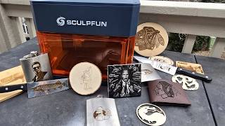 Sculpfun iCube Ultra 12W Diode + 1.2W IR laser Engraver Review.     #laserengraving #laserengraver
