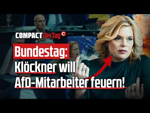 Bundestag: Klöckner wants to fire AfD staffer!💥