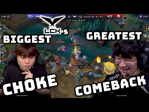 The BIGGEST CHOKE and GREATEST COMEBACK in LCK Spring 2023 (HLE vs KT) | POG