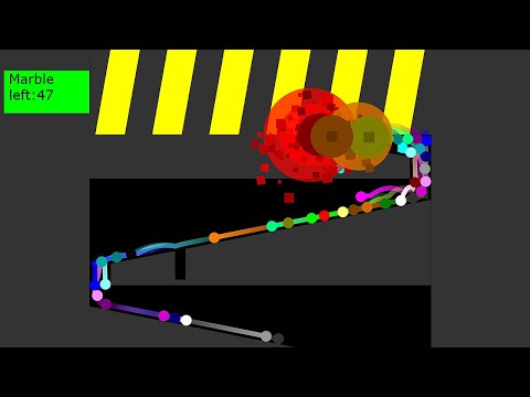Don't get crushed - 52 Survival Marble Race in Algodoo - Thc Game Mobile