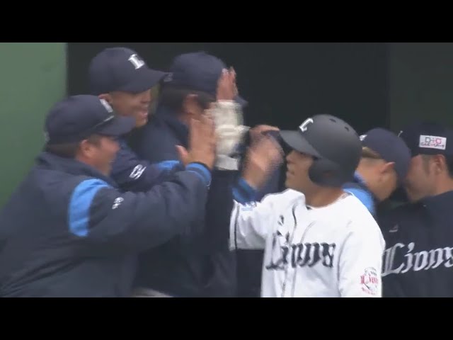 【9回裏】打撃でアピール!! ライオンズ・山野辺がOP戦第1号アーチ!! 2019/3/3 L-C