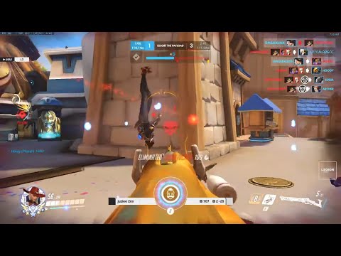 GALE WIDOW AND ASHE GAMEPLAY! 35 ELIMS! [ OVERWATCH SEASON 24 TOP 500 ]