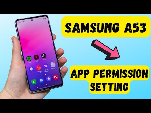 Samsung A53 App Permission Setting | How To Find App Permissions In Galaxy A53 5g