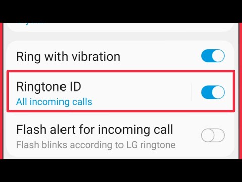 Use Ringtone ID Settings in LG Phones