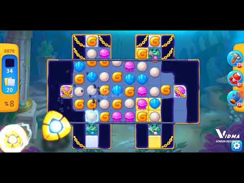 Fishdom. 8878 level no boosters and diamonds. 13 moves