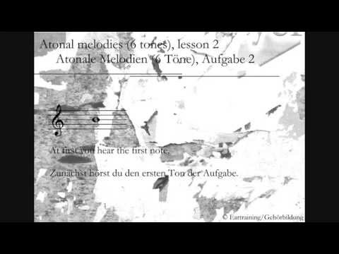 Atonal melodies, lesson 2_Atonale Melodien, Aufgabe 2 | Ear training | Gehörbildung
