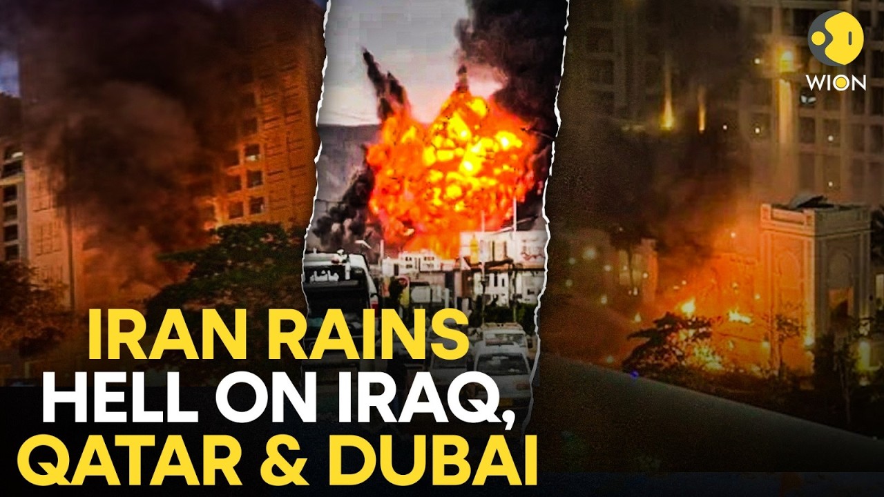 US-Israel Attack Iran LIVE: Massive Explosions Near Iraq Airport, Qatar & Dubai On High Alert | WION