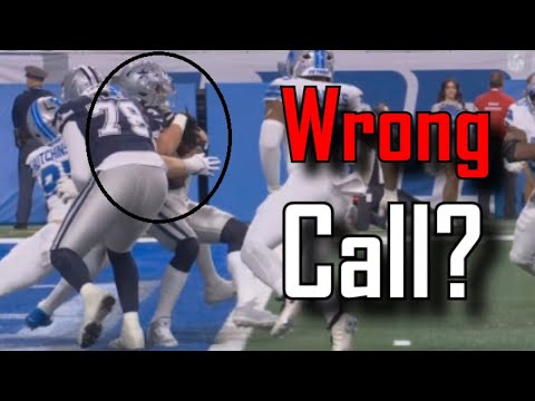 Why wasn't this ruled a safety? | Detroit Lions Vs Dallas Cowboys