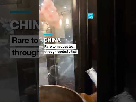 China: Rare tornadoes tear through central cities