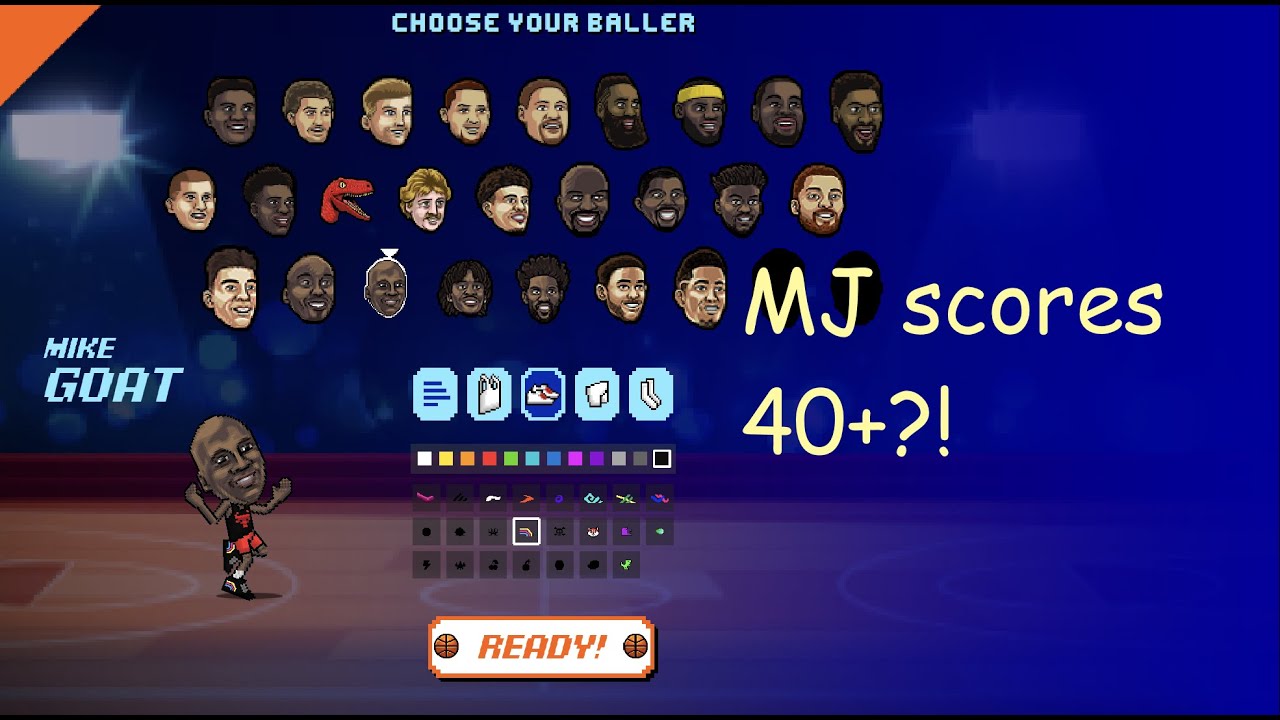 MJ can score 40+ in Basketbros?!