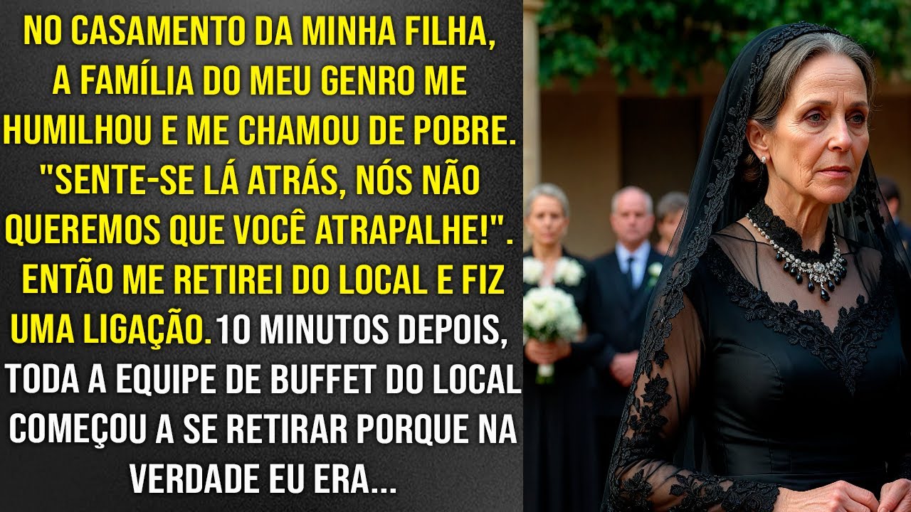 A família do meu genro me zombou de pobre no casamento, mas a minha ligação mudou o rumo de tudo..