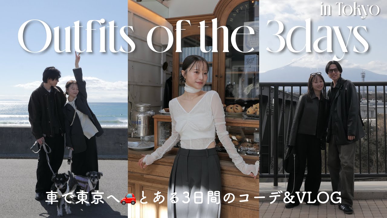 【東京コーデVLOG】思い出の場所巡りで感動した3日間🥺♡御殿場アウトレット/湘南カフェ/ファンミイベント🚗