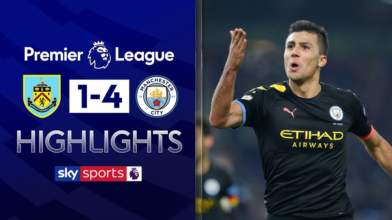 Rodri scores powerful wonder goal in City rout! | Burnley 1-4 Man City | Premier League Highlights - YouTube