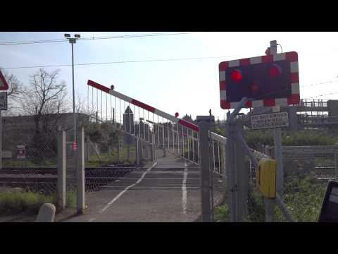 Railway Foot Level Crossing at Rainham, East London HD Video 2