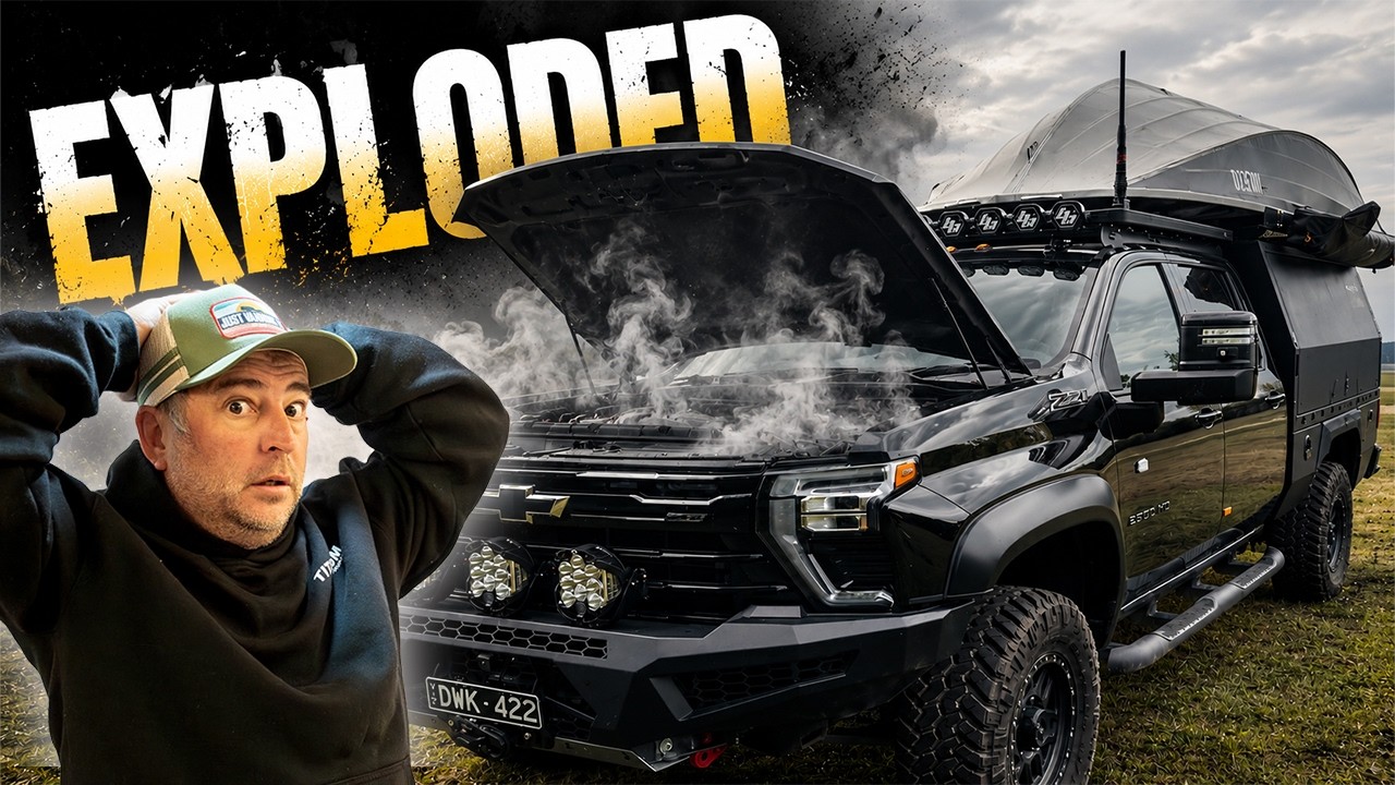 WE THOUGHT OUR CHEV SILVERADO WAS ON FIRE|Break down|Caravanning Australia|4x4-overland