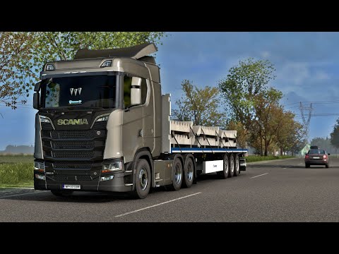 ETS2 1.38 - ProMods 2.50 - SCANIA 580S V8 - Trip: Kovel - Kraków
