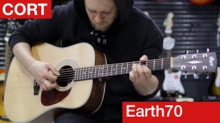 Video thumbnail for Cort Earth 70 Solid Acoustic Guitar 🎸 Sound TEST by Guitarman Guitar Gear Demos