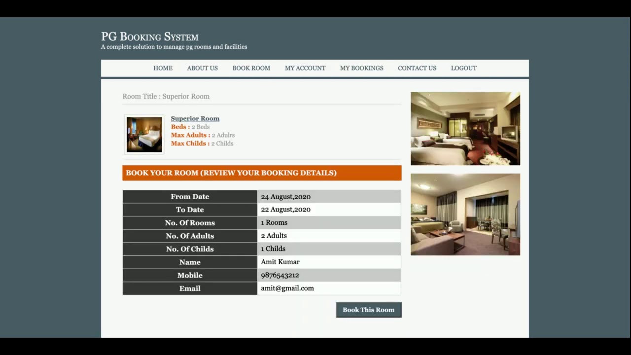 PG Booking System | Java JSP Servlet Project Tutorial | Java JSP CRUD Project