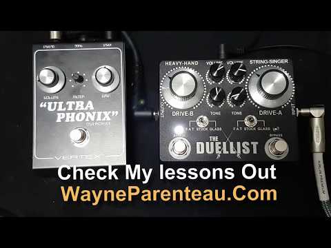 Duellist Overdrive VS Vertex Ultra Phonix Epiphone Johnny A Guitar