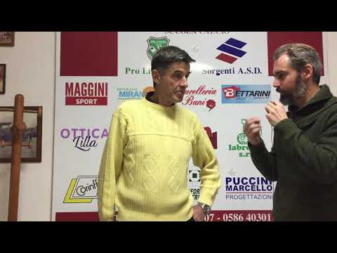 Pro Livorno Sorgenti - Ponte Buggianese (23/12/18): intervista a Piero Ceccarini