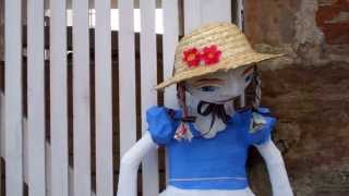 preview picture of video 'Mary Had A Little Lamb Scarecrow Elie Earlsferry East Neuk Of Fife Scotland'