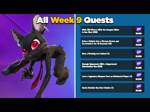 Fortnite All Week 9 Season Quests Guide - Chapter 3 Season 4