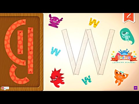 Endless Learning Academy | Meet Uppercase Letter W | Alphabet Puzzle - YouTube