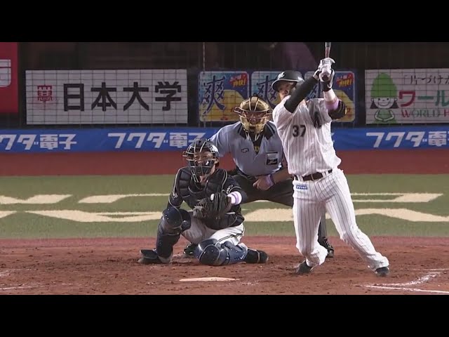 【2回裏】 マリーンズ・三木 ライトの頭上を越えるタイムリー2ベースを放つ!! 2019/8/30 M-B