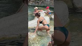 ☀️Pamukkale Fun Türkiye The Wonder Of Nature -Nice Day?️ #cleopatra #pool #pamukkale