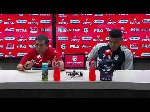 Rueda de prensa de Santa Fe tras su partido con Alianza Valledupar