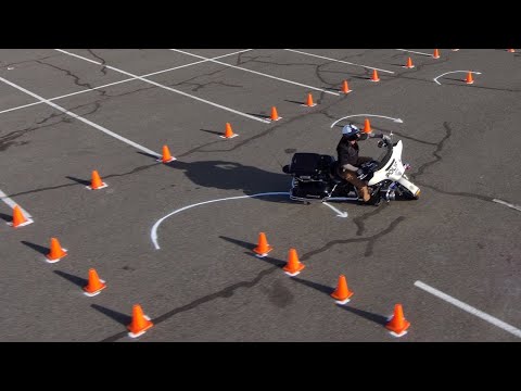 Police Motorcycle Training Course A Drone Wide-NAMOA 2023