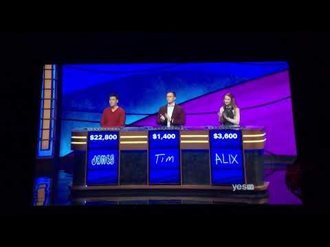 Double Jeopardy, James Holzhauer’s $11,381 wager 🤔 (4/25/19)