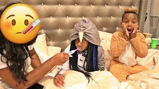 YAYA DOESN&#39;T  WANT TO GO TO SCHOOL- IS SHE FAKING SICK TO SKIP SCHOOL?