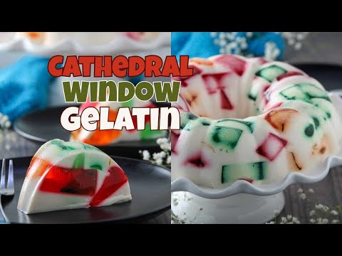Cathedral Window Gelatin | Broken Glass Jello
