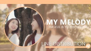 HASEUL & YEOJIN (LOONA) - My Melody | Line Distribution