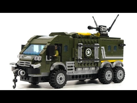 How to Build LEGO military truck - Enlighten Brick Combat Zones 1709 Аttack the tank